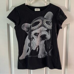 French Bulldog Fighter Pilot Tee